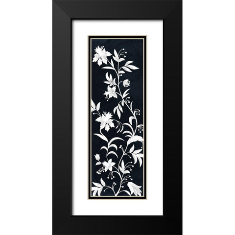 Reaching Floral Vines 2 Black Modern Wood Framed Art Print with Double Matting by Prime, Marcus