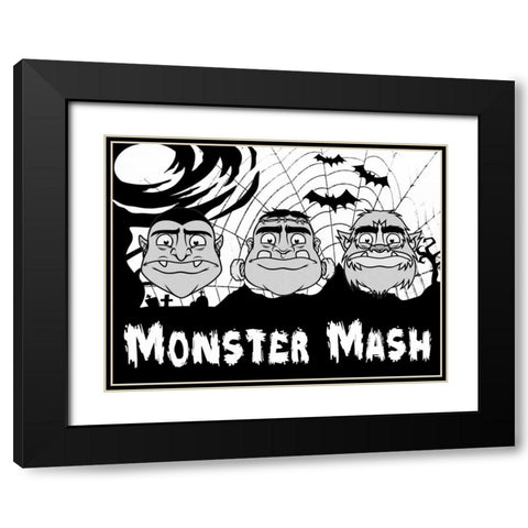 Monster Mash 2 Black Modern Wood Framed Art Print with Double Matting by Prime, Marcus