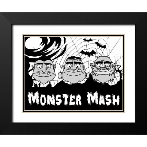 Monster Mash 2 Black Modern Wood Framed Art Print with Double Matting by Prime, Marcus