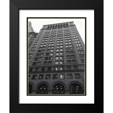 New York New York Black Modern Wood Framed Art Print with Double Matting by Prime, Marcus