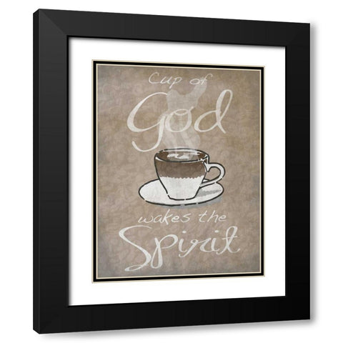 Cup Of God Black Modern Wood Framed Art Print with Double Matting by Prime, Marcus