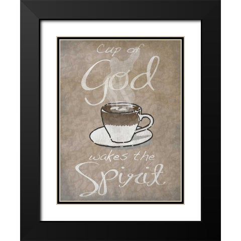Cup Of God Black Modern Wood Framed Art Print with Double Matting by Prime, Marcus