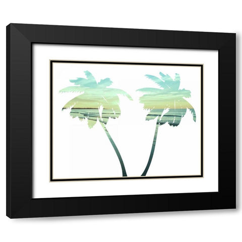 Tropical Paradise Black Modern Wood Framed Art Print with Double Matting by Prime, Marcus