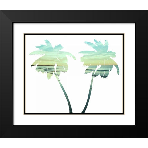 Tropical Paradise Black Modern Wood Framed Art Print with Double Matting by Prime, Marcus