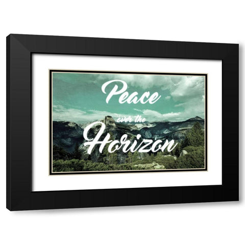 Peaceful Horizon Black Modern Wood Framed Art Print with Double Matting by Prime, Marcus