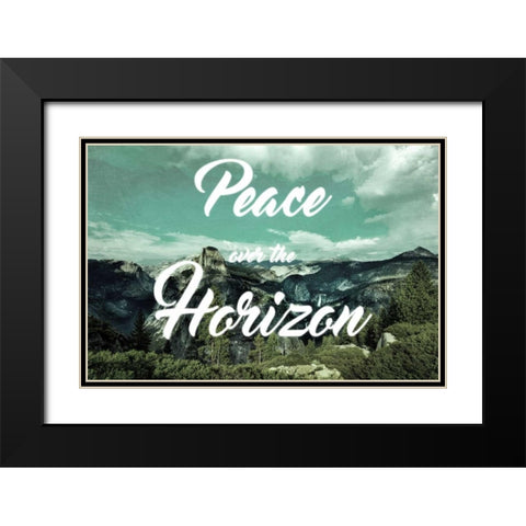Peaceful Horizon Black Modern Wood Framed Art Print with Double Matting by Prime, Marcus