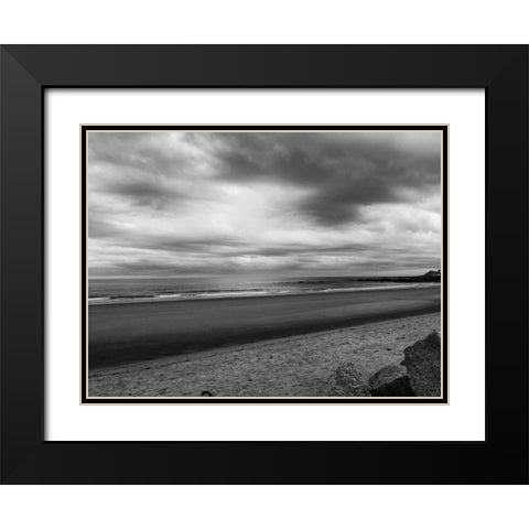 Morning Mist BW 1 Black Modern Wood Framed Art Print with Double Matting by Prime, Marcus