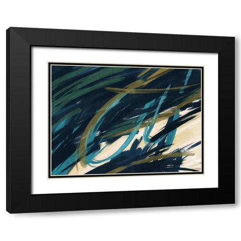 Eternally Slashed 2 Black Modern Wood Framed Art Print with Double Matting by Prime, Marcus