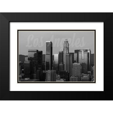 Morning LA Black Modern Wood Framed Art Print with Double Matting by Prime, Marcus