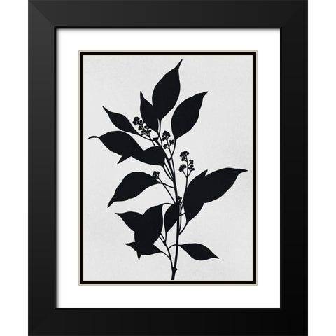 Silhouetted Inverted Growth Black Modern Wood Framed Art Print with Double Matting by Prime, Marcus