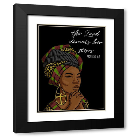 Directing Steps Black Modern Wood Framed Art Print with Double Matting by Prime, Marcus
