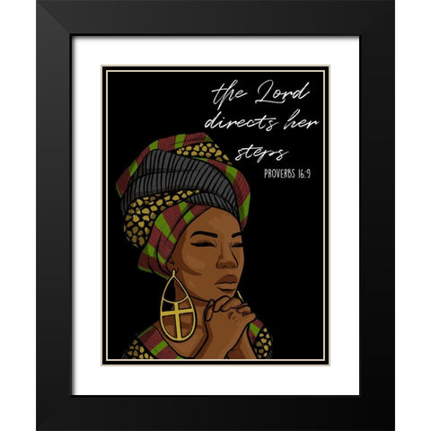 Directing Steps Black Modern Wood Framed Art Print with Double Matting by Prime, Marcus