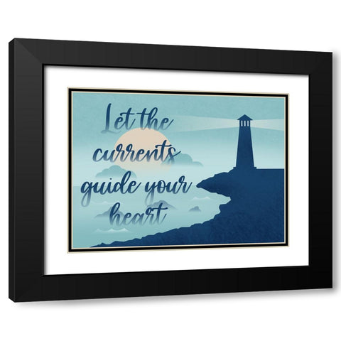 Current Guide Black Modern Wood Framed Art Print with Double Matting by Prime, Marcus