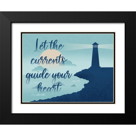 Current Guide Black Modern Wood Framed Art Print with Double Matting by Prime, Marcus