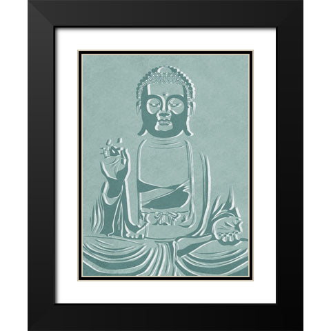 Shifted Buddha Black Modern Wood Framed Art Print with Double Matting by Prime, Marcus