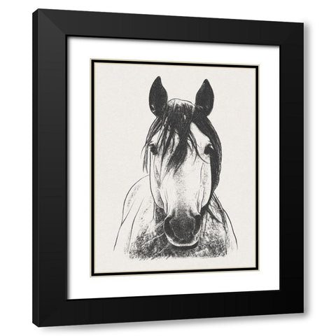 Daring Stallion Black Modern Wood Framed Art Print with Double Matting by Prime, Marcus