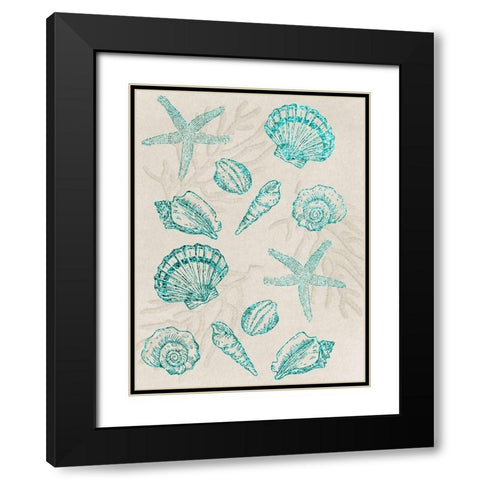 Sea Floor Bunch Black Modern Wood Framed Art Print with Double Matting by Prime, Marcus