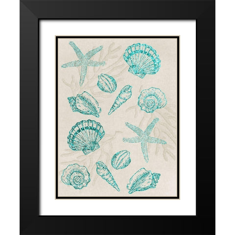 Sea Floor Bunch Black Modern Wood Framed Art Print with Double Matting by Prime, Marcus