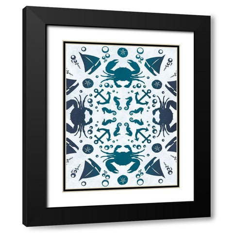 Coastal Togetherness Black Modern Wood Framed Art Print with Double Matting by Prime, Marcus