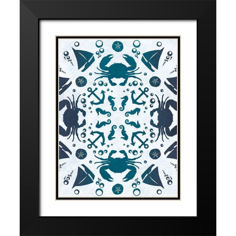 Coastal Togetherness Black Modern Wood Framed Art Print with Double Matting by Prime, Marcus