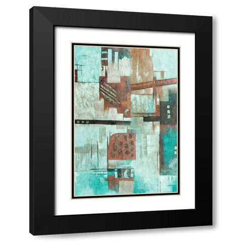 Continuous Puzzle Black Modern Wood Framed Art Print with Double Matting by Prime, Marcus