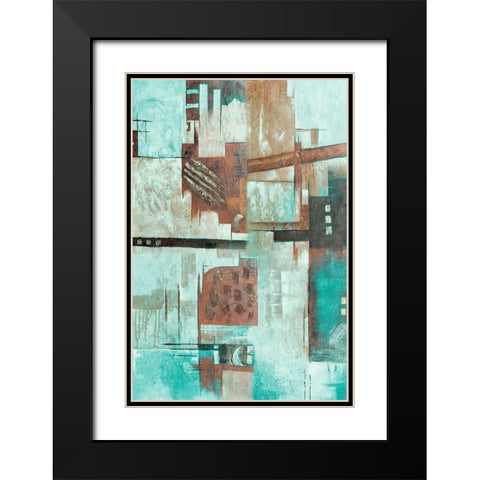 Continuous Puzzle Black Modern Wood Framed Art Print with Double Matting by Prime, Marcus