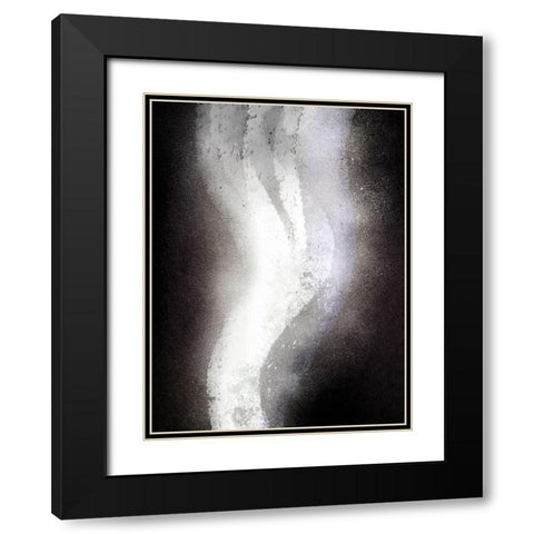 Declining Abstraction Black Modern Wood Framed Art Print with Double Matting by Prime, Marcus