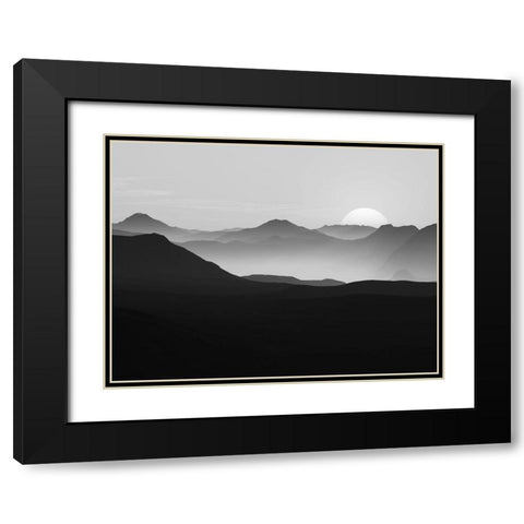 Vast Horizon Black Modern Wood Framed Art Print with Double Matting by Prime, Marcus