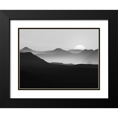 Vast Horizon Black Modern Wood Framed Art Print with Double Matting by Prime, Marcus