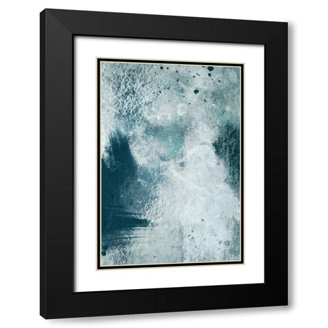 Azure Ancient Rubble 1 Black Modern Wood Framed Art Print with Double Matting by Prime, Marcus