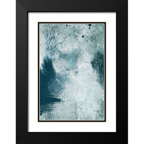 Azure Ancient Rubble 1 Black Modern Wood Framed Art Print with Double Matting by Prime, Marcus