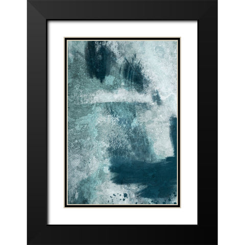 Azure Ancient Rubble 2 Black Modern Wood Framed Art Print with Double Matting by Prime, Marcus