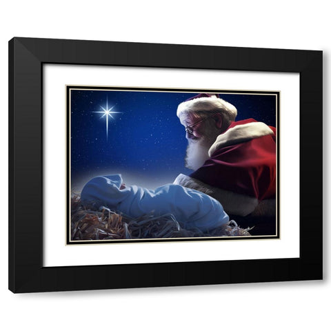 Holiday Balance Black Modern Wood Framed Art Print with Double Matting by Prime, Marcus