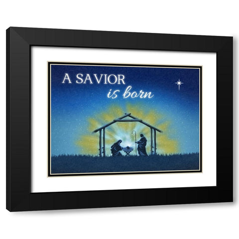 A Savior Black Modern Wood Framed Art Print with Double Matting by Prime, Marcus