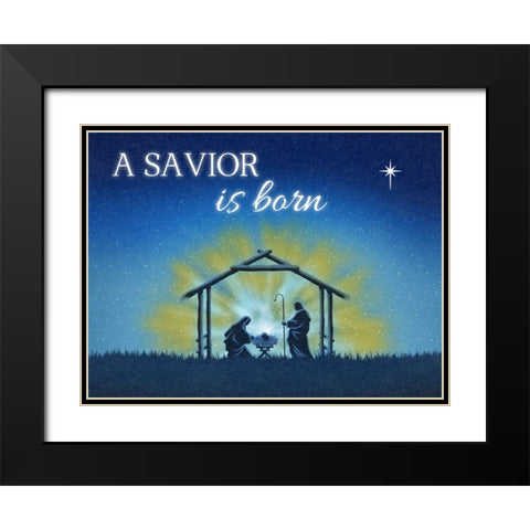 A Savior Black Modern Wood Framed Art Print with Double Matting by Prime, Marcus