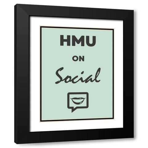 HMU Black Modern Wood Framed Art Print with Double Matting by Prime, Marcus