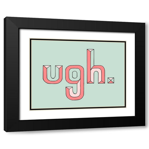UGH Black Modern Wood Framed Art Print with Double Matting by Prime, Marcus