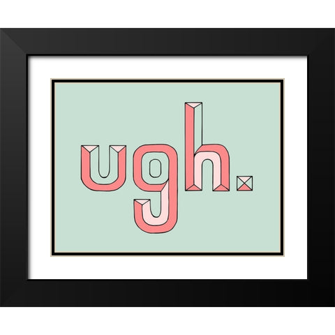 UGH Black Modern Wood Framed Art Print with Double Matting by Prime, Marcus