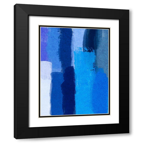 Indigo Run Black Modern Wood Framed Art Print with Double Matting by Prime, Marcus