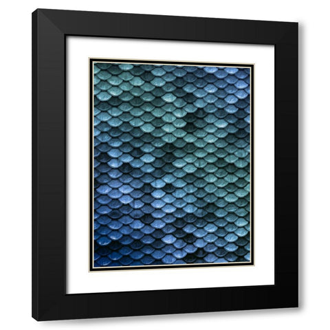 Mermaid Embrace Black Modern Wood Framed Art Print with Double Matting by Prime, Marcus