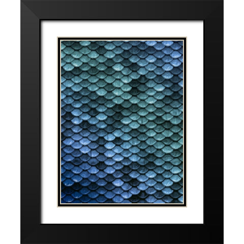 Mermaid Embrace Black Modern Wood Framed Art Print with Double Matting by Prime, Marcus