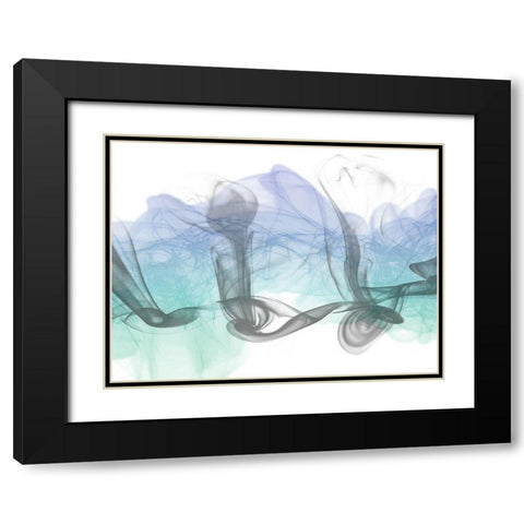 Crossing Streams Black Modern Wood Framed Art Print with Double Matting by Prime, Marcus