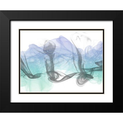 Crossing Streams Black Modern Wood Framed Art Print with Double Matting by Prime, Marcus