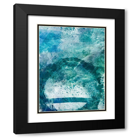Distressed Ocean 1 Black Modern Wood Framed Art Print with Double Matting by Prime, Marcus