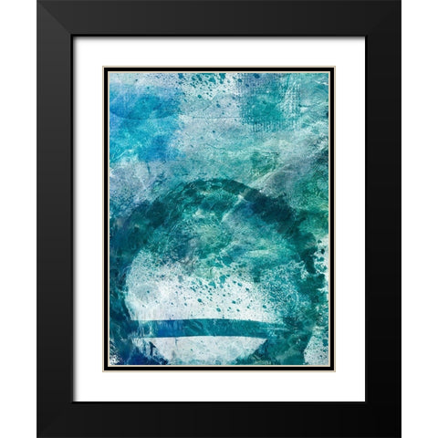 Distressed Ocean 1 Black Modern Wood Framed Art Print with Double Matting by Prime, Marcus