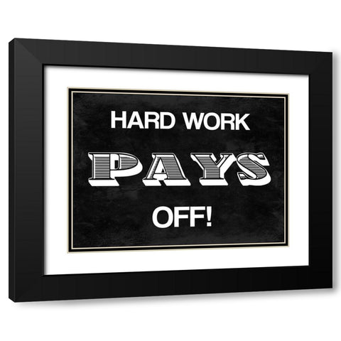 Pays Off Black Modern Wood Framed Art Print with Double Matting by Prime, Marcus