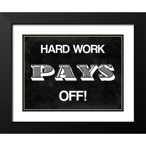 Pays Off Black Modern Wood Framed Art Print with Double Matting by Prime, Marcus