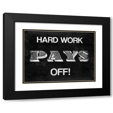 Pays Off Black Modern Wood Framed Art Print with Double Matting by Prime, Marcus