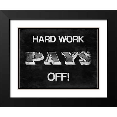 Pays Off Black Modern Wood Framed Art Print with Double Matting by Prime, Marcus