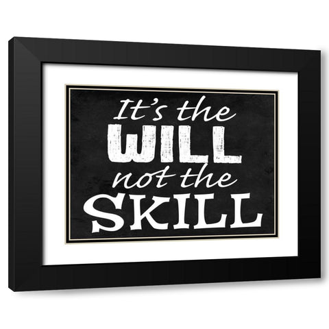 Will Skill 2 Black Modern Wood Framed Art Print with Double Matting by Prime, Marcus